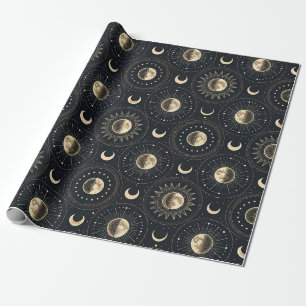Papel De Presente Fase da Lua Celestial (4)