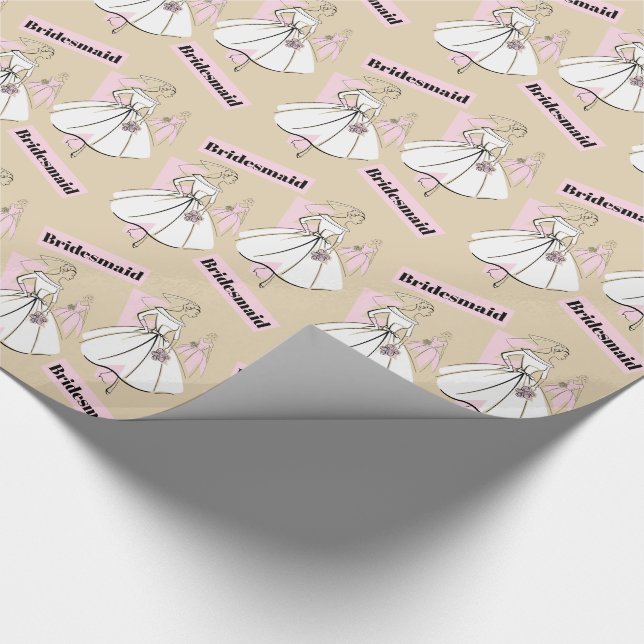 Papel De Presente Fashion Bride Neutral Group Bridesmaid (Ponta)