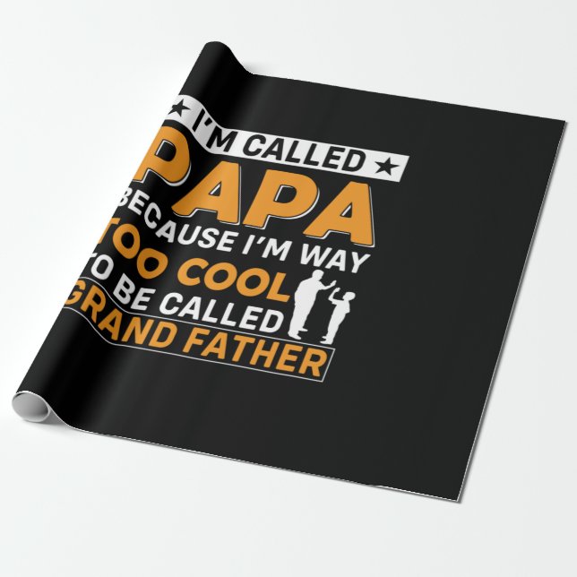 Papel De Presente Father's Day I Am Called Papa (Desenrolado)