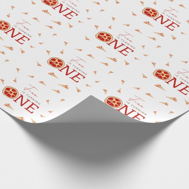 Papel De Presente Fatia de Diversão 1º Aniversário  (Ponta)
