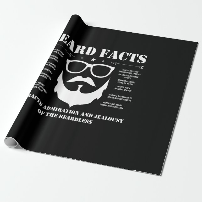 Papel De Presente Fatos da barba (Desenrolado)