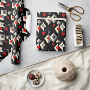 Papel De Presente Fatos de jogar cartas no pôquer.