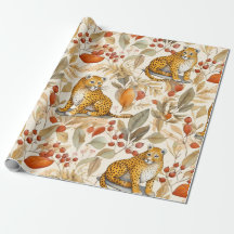 Fauna Animal Natural de Gatos Selvagem e Leopardo