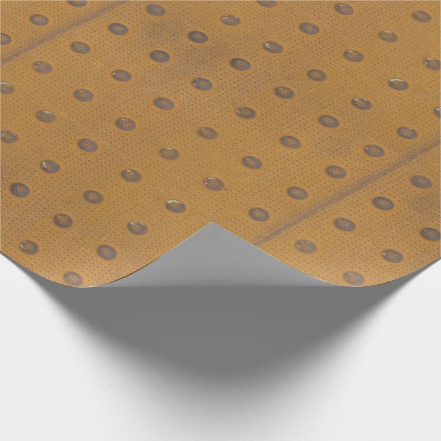 Papel De Presente Faux Dourado de metal enferrujado industrial (Ponta)