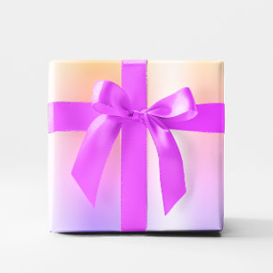 Papel De Presente Faux Pastel Arco-íris Folha Ombre