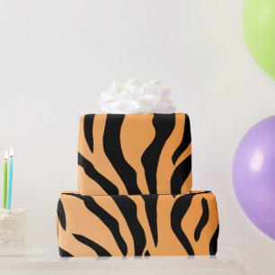 Papel De Presente Faux Tiger Impressão