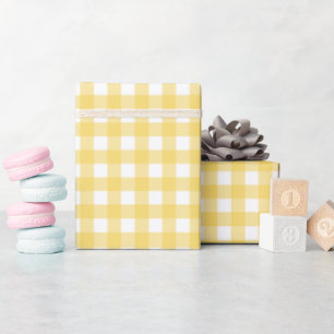 Papel De Presente Faye e Lauren Yellow Gingham
