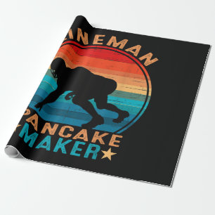 Papel De Presente Fazedor de Panqueca Lineman - Futebol Americano
