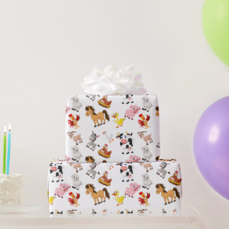 Papel De Presente Fazenda