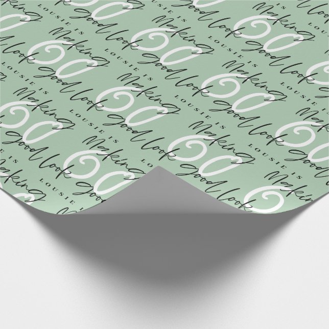 Papel De Presente Fazer 60 parece bom presente de aniversário (Ponta)
