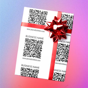 Papel De Presente Fazer um código de QR comercial instantaneamente e