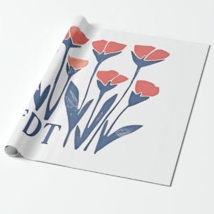 Papel De Presente FDT Floral Wreath Feminina Subtil Boho Anti-Trump