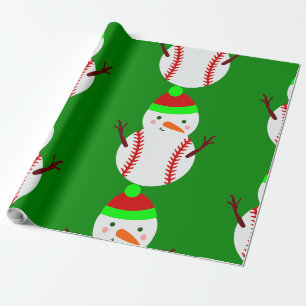 Papel De Presente feio bonitão de beisebol de natal engraçado