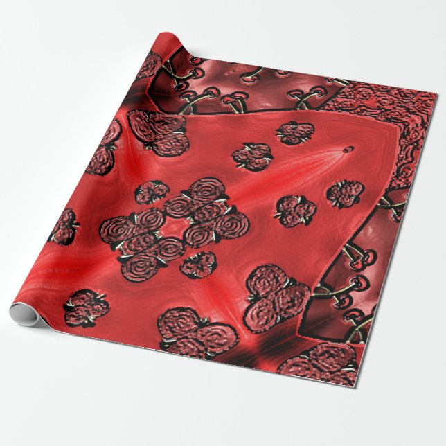 Papel De Presente Feira de Cranberry (Desenrolado)