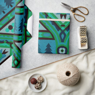 Papel De Presente Feira de Natal 3