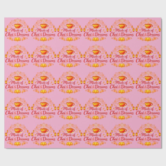 Papel De Presente Feito de Chá & Sonhos – Calor Atemporal Inspirado  (Aberto)