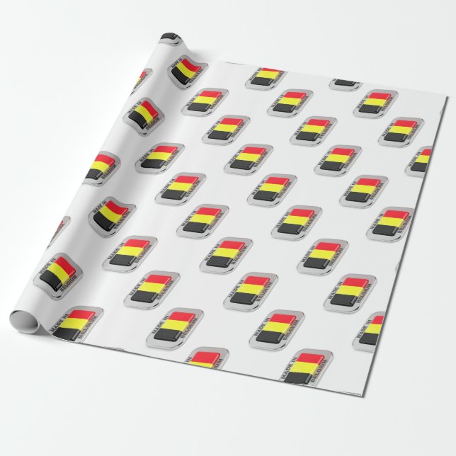 Papel De Presente Feito em Bélgica (Desenrolado)