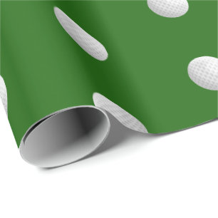 Papel De Presente Feliz 35° bolas de golfe de aniversário