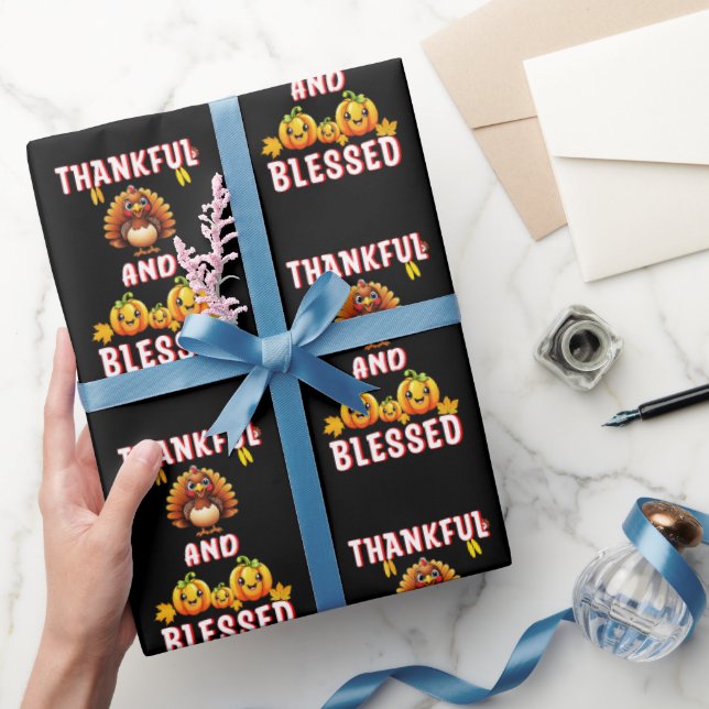 Papel De Presente Feliz Abençoado 23 Maple de novembro dos EUA Ação  (Presentear)