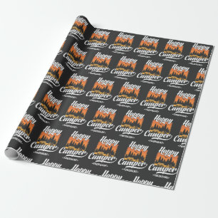 Papel De Presente Feliz acampamento caminhando Viagem Caravana