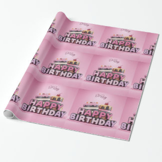 Papel De Presente Feliz aniversário