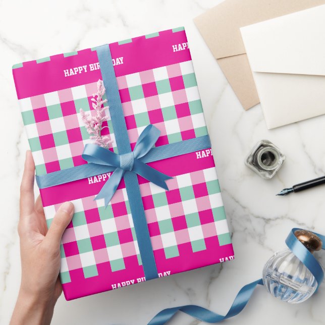 Papel De Presente Feliz Aniversário (Presentear)