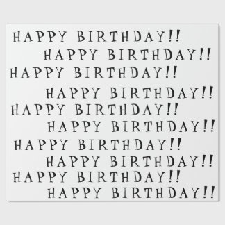 Papel De Presente Feliz aniversario