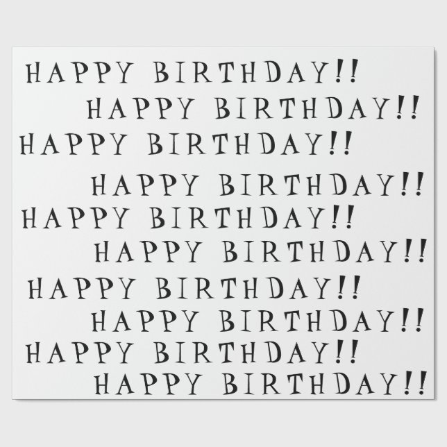 Papel De Presente Feliz aniversario (Aberto)