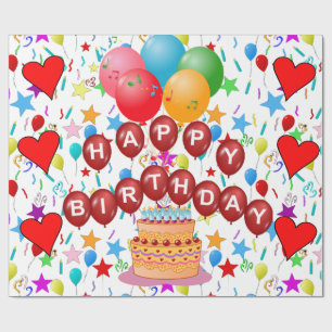 Papel De Presente Feliz aniversário!