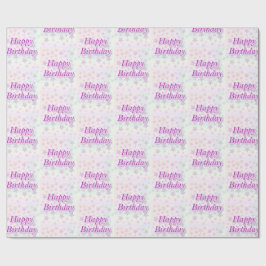 Papel De Presente Feliz aniversário!