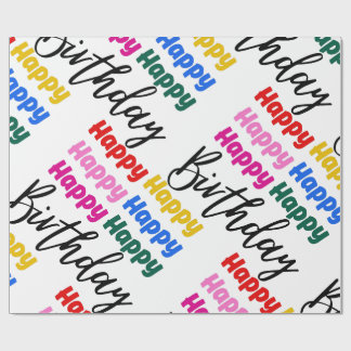 PAPEL DE PRESENTE FELIZ ANIVERSÁRIO