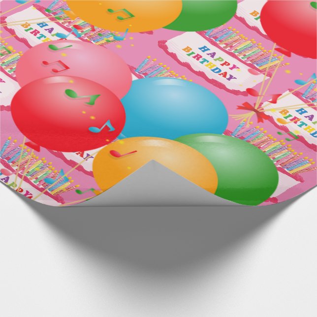 Papel De Presente  Feliz aniversário! (Ponta)