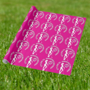Papel De Presente Feliz Aniversário à Nossa Golfer LADY Favorita