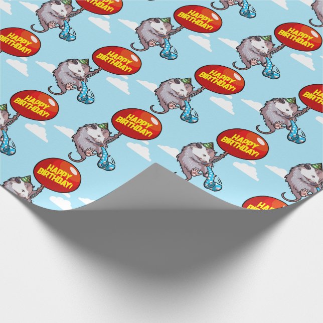 Papel De Presente Feliz aniversário! Alterar O Balão De Ogambm De Te (Ponta)
