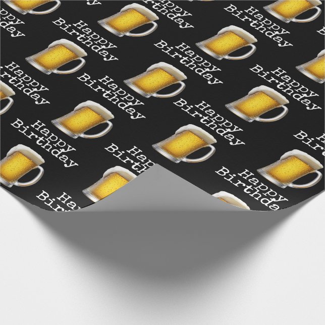 Papel De Presente Feliz Aniversário da Boca Negra (Ponta)