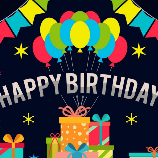 Papel De Presente Feliz aniversário dos balões (Happy Birthday Wrapping Paper!)