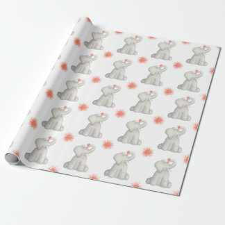 Papel De Presente Feliz Aniversário Elefante Pom Wrappaper
