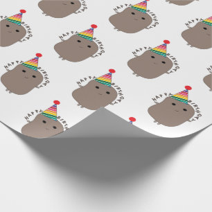 Papel De Presente Feliz Aniversário Engraçado Batata