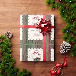 Papel De Presente "Feliz Aniversário Jesus" - Natal Baseado na Fé