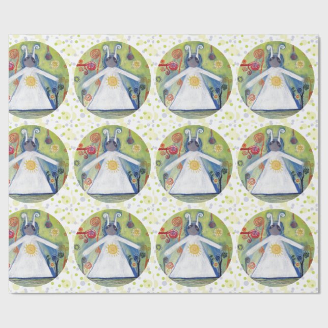 Papel De Presente Feliz Aniversário Matte Wraping Paper (Aberto)