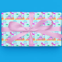 Feliz Aniversário Sereia Com Tartaruga Marinha E B