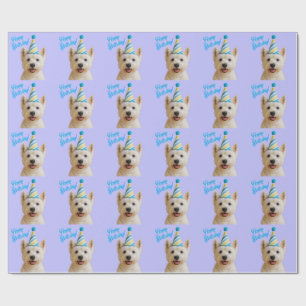 Papel De Presente Feliz Aniversário Westie Wrappaper
