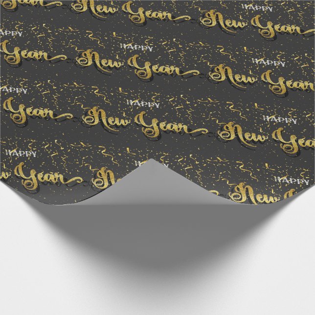 Papel De Presente Feliz ano novo (Ponta)