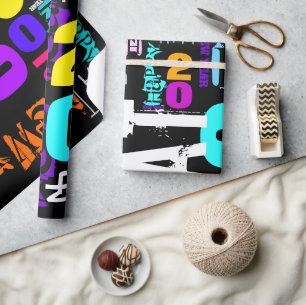 Papel De Presente feliz ano novo 2020 - Ano chinês Wrapping P