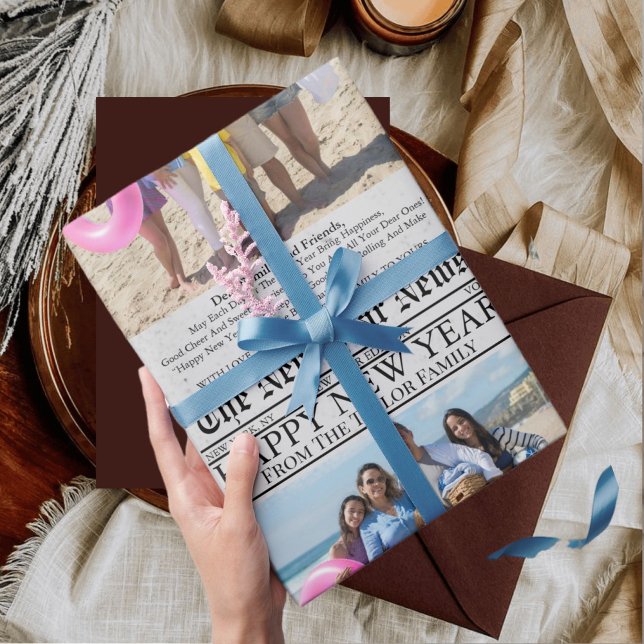 Papel De Presente Feliz ano novo de Fotografia Diária Única do Jorna (Criador carregado)