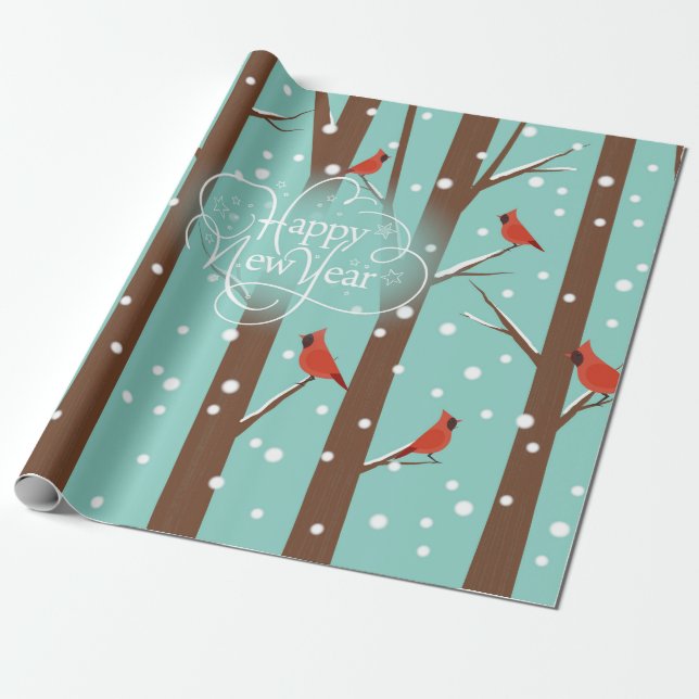 Papel De Presente Feliz ano novo e ser abençoado (Desenrolado)
