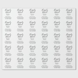 Papel De Presente Feliz aposentadoria adicionar nome anos de serviço