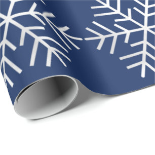 Papel De Presente Feliz azul das cinzas do marinho dos feriados do