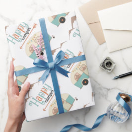 Papel De Presente FELIZ CAMPER - Letra RV