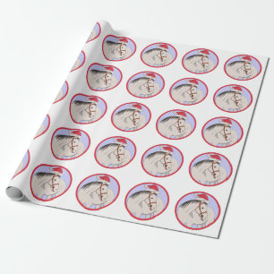 Papel De Presente Feliz Cavalo de Natal